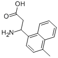 3-AMINO-3-(4-METHYL-NAPHTHALEN-1-YL)-PROPIONIC ACID Struktur