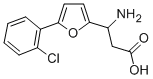 3-AMINO-3-[5-(2-CHLOROPHENYL)-FURAN-2-YL]-PROPIONIC ACID Struktur