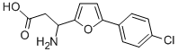 3-AMINO-3-[5-(4-CHLOROPHENYL)-FURAN-2-YL]-PROPIONIC ACID Struktur