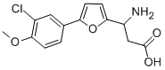 3-AMINO-3-[5-(3-CHLORO-4-METHOXYPHENYL)-FURAN-2-YL]-PROPIONIC ACID Struktur