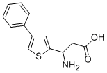 3-AMINO-3-(4-PHENYL-THIOPHEN-2-YL)-PROPIONIC ACID Struktur