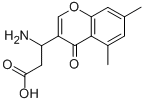 3-AMINO-3-(5,7-DIMETHYL-4-OXO-4H-CHROMEN-3-YL)-PROPIONIC ACID Struktur