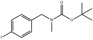 (4-IODO-BENZYL)-METHYL-CARBAMIC ACID TERT-BUTYL ESTER Struktur