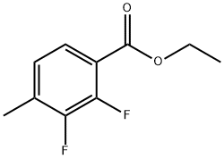 Benzoic acid, 2,3-difluoro-4-methyl-, ethyl ester (9CI) Struktur