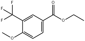 Benzoic acid, 4-Methoxy-3-(trifluoroMethyl)-, ethyl ester Struktur