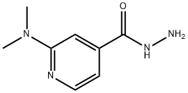 4-Pyridinecarboxylicacid,2-(dimethylamino)-,hydrazide(9CI) Struktur