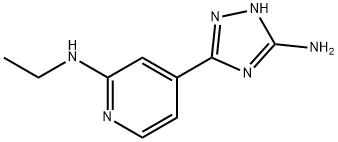 3-amino-5-(2-(ethylamino)-4-pyridyl)-1,2,4-triazole Struktur