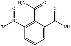 2-Aminocarbonyl-3-nitrobenzoic acid Struktur