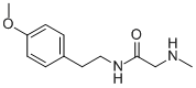 N-[2-(4-methoxyphenyl)ethyl]-2-(methylamino)acetamide Struktur