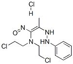 (E)-N,N-bis(2-chloroethyl)-1-nitroso-2-(2-phenylhydrazinyl)prop-1-en-1 -amine hydrochloride Struktur