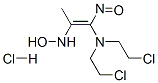 N-[(E)-1-[bis(2-chloroethyl)amino]-1-nitroso-prop-1-en-2-yl]hydroxylam ine hydrochloride Struktur