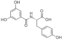 BENZOYL-3,5-DIHYDROXY-L-TYROSINE Struktur