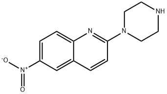 6-NITRO-2-PIPERAZIN-1-YL-QUINOLINE Struktur