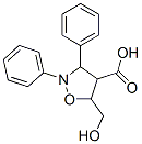 4-Isoxazolidinecarboxylic  acid,  5-(hydroxymethyl)-2,3-diphenyl- Struktur