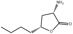 2(3H)-Furanone, 3-amino-5-butyldihydro-, (3S,5R)- (9CI) Struktur