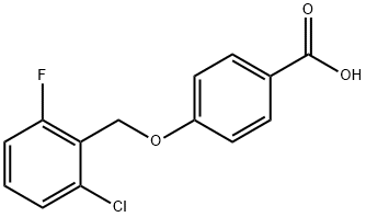 4-[(2-chloro-6-fluorobenzyl)oxy]benzoic acid Struktur