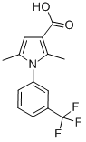 2,5-DIMETHYL-1-[3-(TRIFLUOROMETHYL)PHENYL]-1H-PYRROLE-3-CARBOXYLIC ACID Struktur