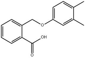 2-[(3,4-dimethylphenoxy)methyl]benzoic acid Struktur