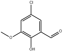 5-CHLORO-2-HYDROXY-3-METHOXYBENZALDEHYDE Struktur