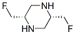 Piperazine, 2,5-bis(fluoromethyl)-, cis- (9CI) Struktur