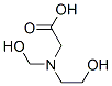 Glycine, N-(2-hydroxyethyl)-N-(hydroxymethyl)- (9CI) Struktur