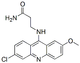 3-[(6-chloro-2-methoxy-acridin-9-yl)amino]propanamide Struktur