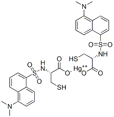 S-mercuric-N-dansylcysteine Struktur