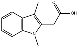 (1,3-DiMethyl-1H-indol-2-yl)-acetic acid Struktur