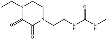 1-(2-(4-ethyl-2,3-dioxo-1-piperaziny)ethyl)-3-methylurea Struktur