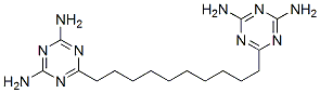 6,6'-(decane-1,10-diyl)bis(1,3,5-triazine-2,4-diamine) Struktur