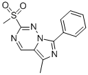 5-Methyl-2-(methylsulfonyl)-7-phenylimidazo[5,1-f][1,2,4]triazine Struktur