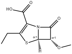 4-Thia-1-azabicyclo[3.2.0]hept-2-ene-2-carboxylicacid,3-ethyl-6-methoxy-7-oxo-,cis-(9CI) Struktur