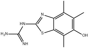 Guanidine,  (6-hydroxy-4,5,7-trimethyl-2-benzothiazolyl)-  (9CI) Struktur