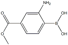 Benzoic acid, 3-amino-4-borono-, 1-methyl ester (9CI) Struktur