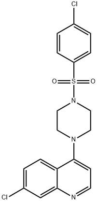 7-氯-4-[4-[(4-氯苯基)磺?；鵠-1-哌嗪基]喹啉, 774549-97-2, 結(jié)構(gòu)式