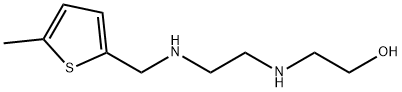 Ethanol, 2-[[2-[[(5-methyl-2-thienyl)methyl]amino]ethyl]amino]- (9CI) Struktur