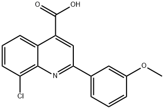 8-CHLORO-2-(3-METHOXYPHENYL)QUINOLINE-4-CARBOXYLIC ACID Struktur