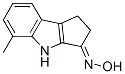 Cyclopent[b]indol-3(2H)-one, 1,4-dihydro-5-methyl-, oxime (9CI) Struktur