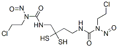 1-(2-chloroethyl)-3-[2-[2-[(2-chloroethyl-nitroso-carbamoyl)amino]ethy ldisulfanyl]ethyl]-1-nitroso-urea Struktur