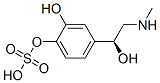 2-hydroxy-4-[(1S)-1-hydroxy-2-methylamino-ethyl]-1-sulfooxy-benzene Struktur