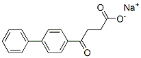 gamma-Oxo-(1,1'-biphenyl)-4-butanoic acid, sodium salt Struktur