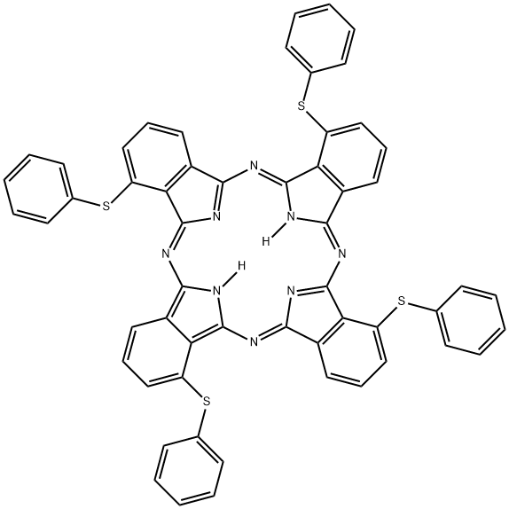 1 8 15 22-TETRAKIS(PHENYLTHIO)-29H 31H-& Struktur