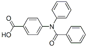 4-(N-Benzoylphenylamino)benzoic acid Struktur