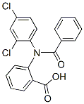 2-[N-Benzoyl(2,4-dichlorophenyl)amino]benzoic acid Struktur