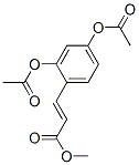 3-[2,4-Bis(acetyloxy)phenyl]acrylic acid methyl ester Struktur