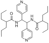 1,2-Bis(dipropylacetamido)-1,2-di-4-pyridylethane Struktur