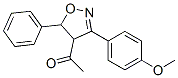 1-[4,5-Dihydro-3-(4-methoxyphenyl)-5-phenylisoxazol-4-yl]ethanone Struktur