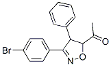 1-[3-(4-Bromophenyl)-4,5-dihydro-4-phenylisoxazol-5-yl]ethanone Struktur