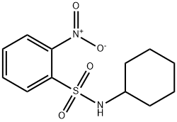 N-cyclohexyl-2-nitrobenzenesulphonamide  Struktur