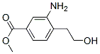 Benzoic acid, 3-amino-4-(2-hydroxyethyl)-, methyl ester (9CI) Struktur